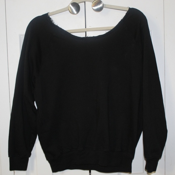 Pink off the shoulder Sweatshirt - Picture 2 of 2